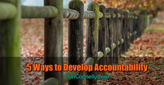 5 Ways to Develop Accountability