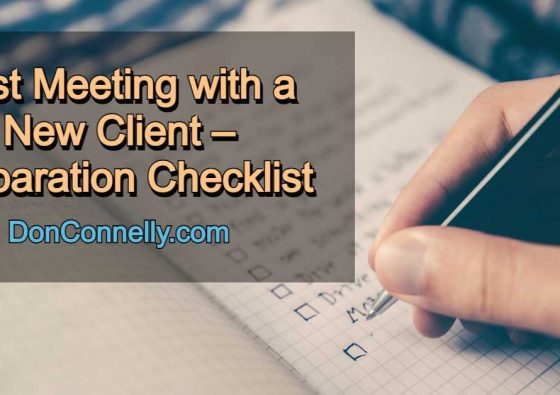 First Meeting with a New Client – Preparation Checklist