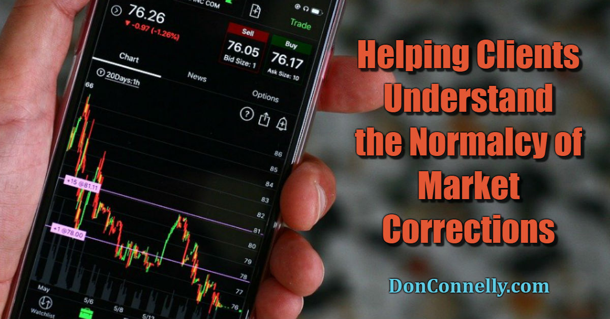 Helping Clients Understand the Normalcy of Market Corrections
